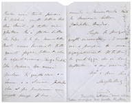 Mary Shelley Autograph Letter Signed Regarding Letters Written by Her Late Husband, Percy Shelley -- ''...I would truly love to see these letters of my husband again, if they indeed exist...''
